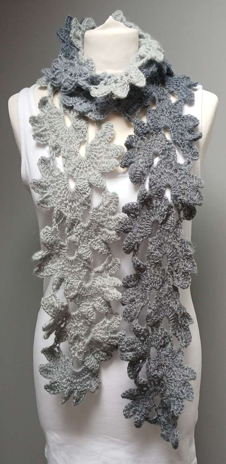Handmade Crochet Angora-style Shrug Size 10,12,14 Handmade Crochet Angora-style Shrug Size 10,12,14