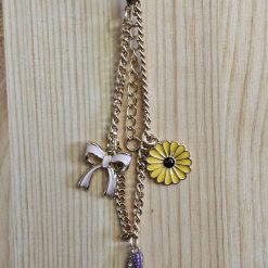 Golden charm bracelet