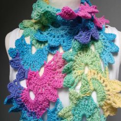 Crochet Flower Scarf