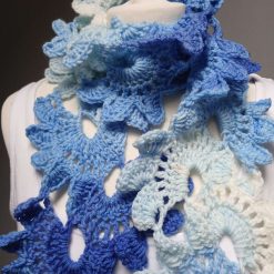 Crochet Flower Scarf