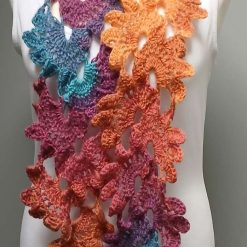 Crochet Angora-Style Flower Scarf 2 Crochet Angora-Style Flower Scarf 2