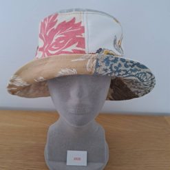 PATCHWORK BUCKET HAT - Recycle Reuse Refashion - One of a kind (2028)