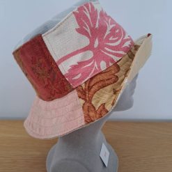 PATCHWORK BUCKET HAT - Recycle Reuse Refashion - One of a kind (2028) 2