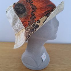 PATCHWORK BUCKET HAT - Recycle Reuse Refashion - One of a kind (2029) 2