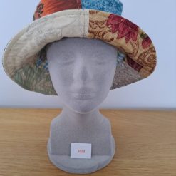 PATCHWORK BUCKET HAT - Recycle Reuse Refashion - One of a kind (2029)