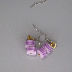 lavender earrings length 17mm width 9mm