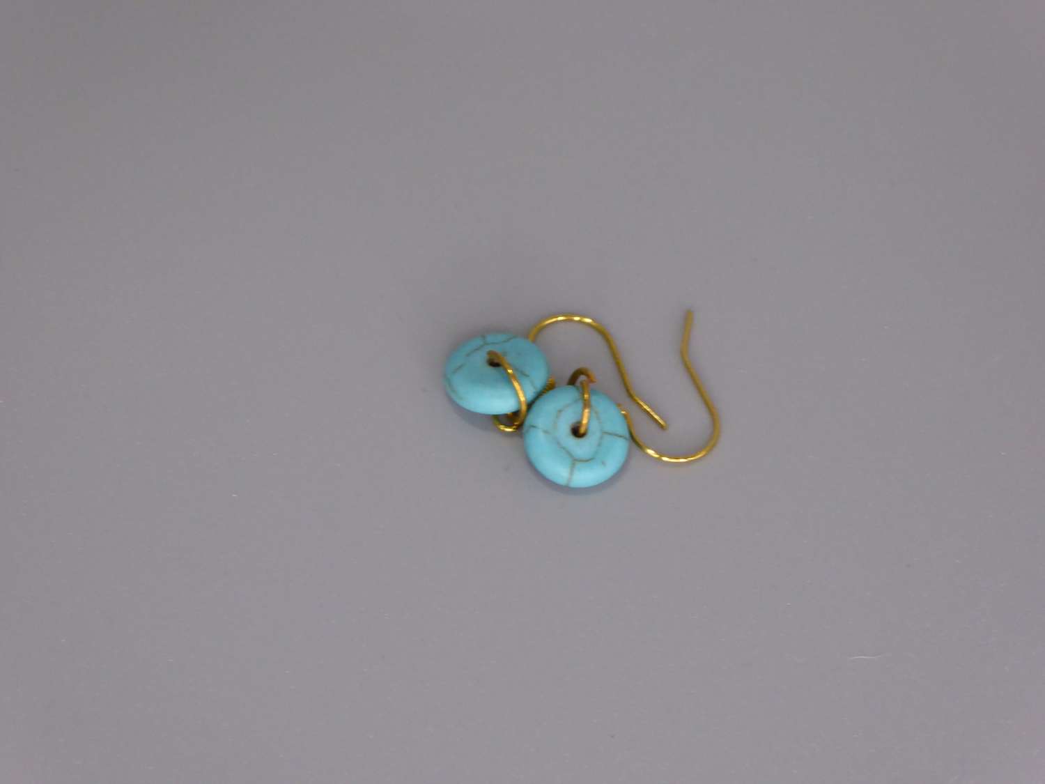 turquoise drop earrings. length 10mm width 10mm turquoise drop earrings. length 10mm width 10mm