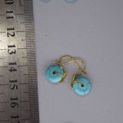 turquoise drop earrings. length 10mm width 10mm 1 turquoise drop earrings. length 10mm width 10mm 1