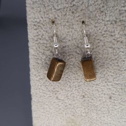 rectangular beaded earrings. length 10mm width 6mm 2 rectangular beaded earrings. length 10mm width 6mm 2