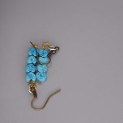 turquoise drop earrings. length 30mm width 6mm