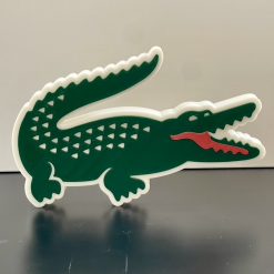 Lacoste Sports Croc badge emblem 3D Wall / Shelf / Desk Decorative gift