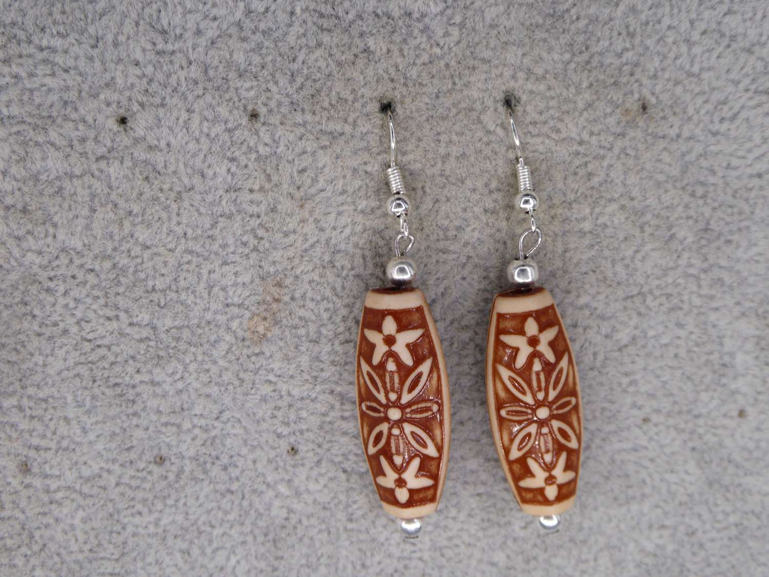 Tibetan earrings. length 35mm width 13mm Tibetan earrings. length 35mm width 13mm