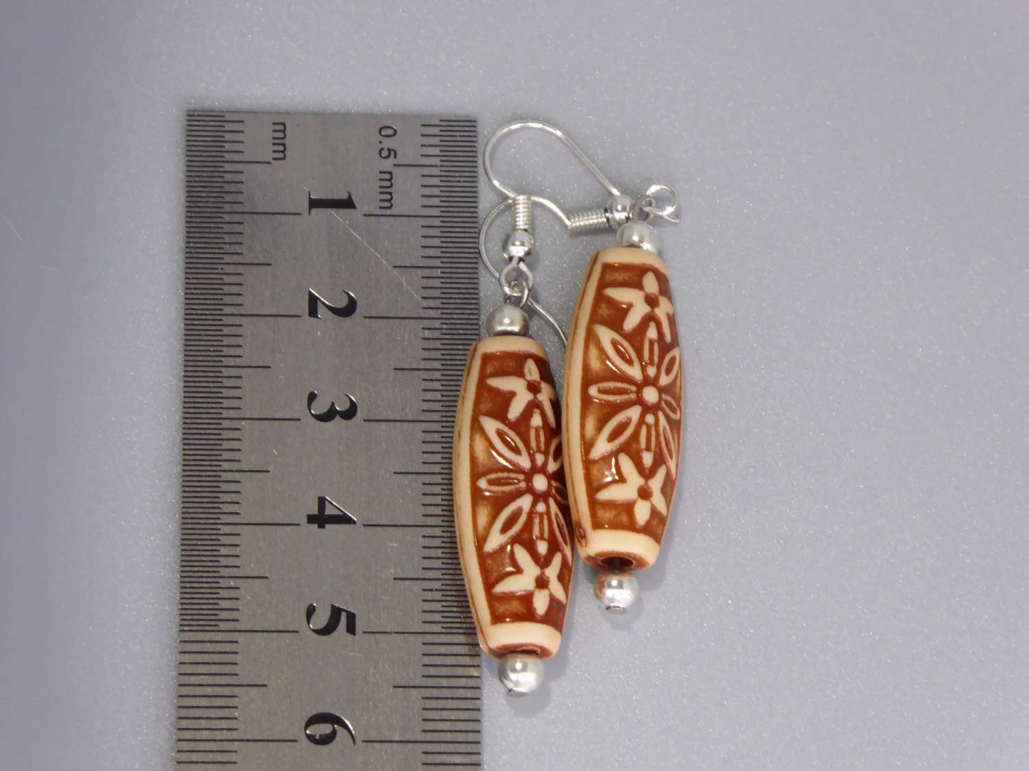 Tibetan earrings. length 35mm width 13mm Tibetan earrings. length 35mm width 13mm