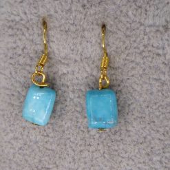 turquoise drop earrings. length 14mm width 8mm 2 turquoise drop earrings. length 14mm width 8mm 2
