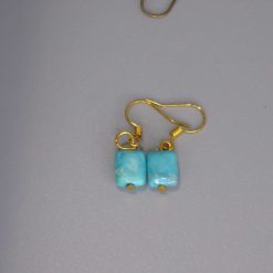 turquoise drop earrings. length 14mm width 8mm