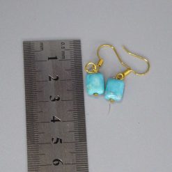 turquoise drop earrings. length 14mm width 8mm 1 turquoise drop earrings. length 14mm width 8mm 1