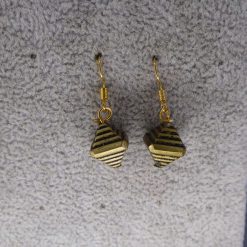 pyramid beaded earrings. length 17mm width 9mm 1 pyramid beaded earrings. length 17mm width 9mm 1