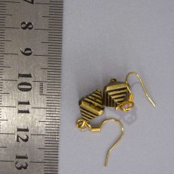 pyramid beaded earrings. length 17mm width 9mm 2 pyramid beaded earrings. length 17mm width 9mm 2