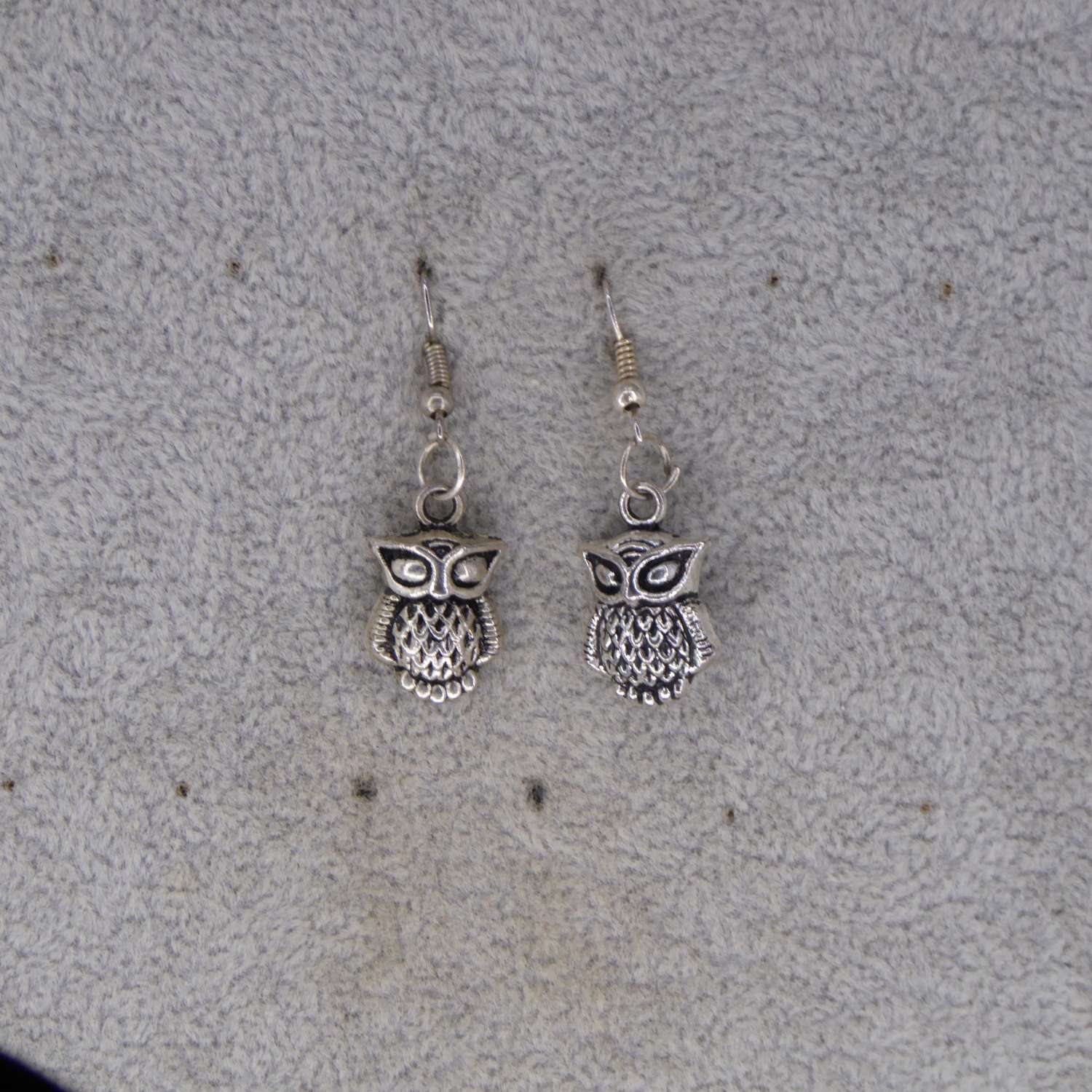 owl earrings length 20mm width 13mm owl earrings length 20mm width 13mm
