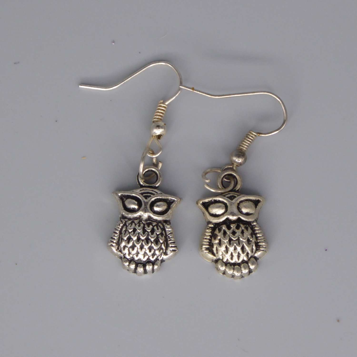 owl earrings length 20mm width 13mm owl earrings length 20mm width 13mm