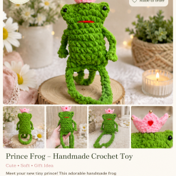 Leggy Froggy Plush – Crochet Frog Gift 🐸✨