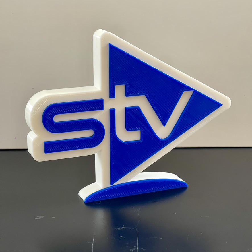 Yorkshire Television TV 3D plaque Shelf / Desk Autistic Autism ADHD Sensory Gift Yorkshire Television TV 3D plaque Shelf / Desk Autistic Autism ADHD Sensory Gift
