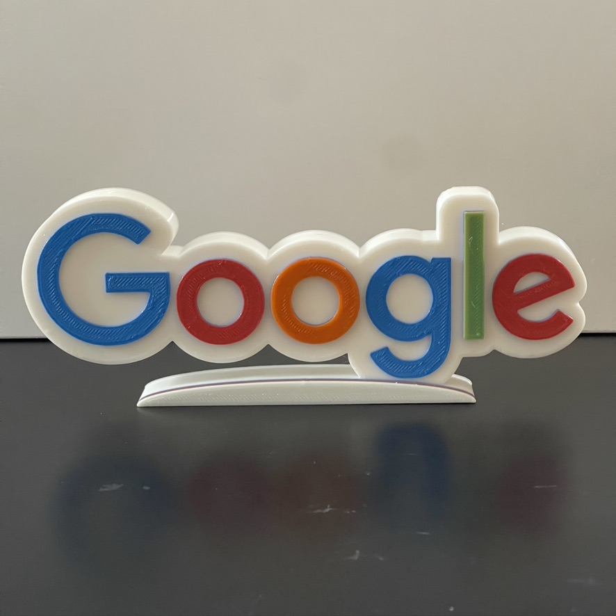 Google logo 3D printed plaque Ideal Autistic Autism ADHD Sensory Gift Google logo 3D printed plaque Ideal Autistic Autism ADHD Sensory Gift