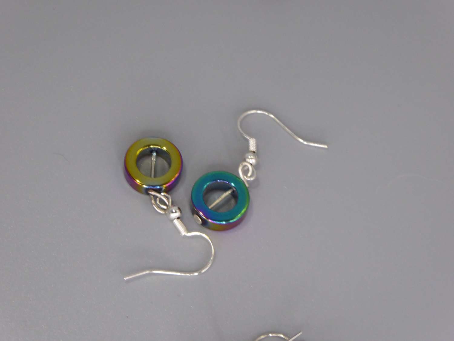 hematite earrings . length 13mm width 13mm hematite earrings . length 13mm width 13mm