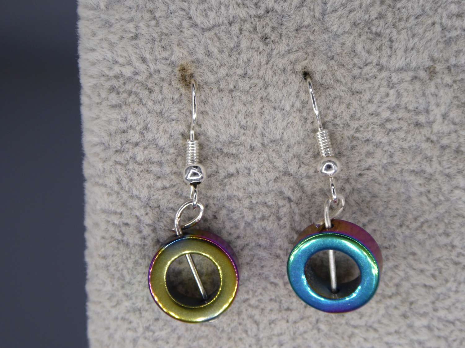 hematite earrings . length 13mm width 13mm hematite earrings . length 13mm width 13mm