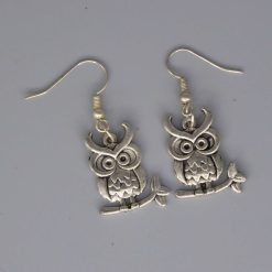 owl earrings length 23mm width 20mm