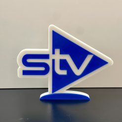 Scottish STV Television 3D plaque Shelf / Desk Autistic Autism ADHD Sensory Gift 1 Scottish STV Television 3D plaque Shelf / Desk Autistic Autism ADHD Sensory Gift 1
