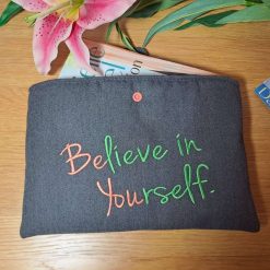 Book sleeve - BELIEVE IN YOURSELF - Grey