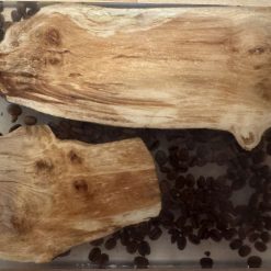 Serving Board - Small - Walnut, Coffee Beans & Black Resin