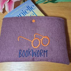 Book sleeve - BOOK WORM - Mauve