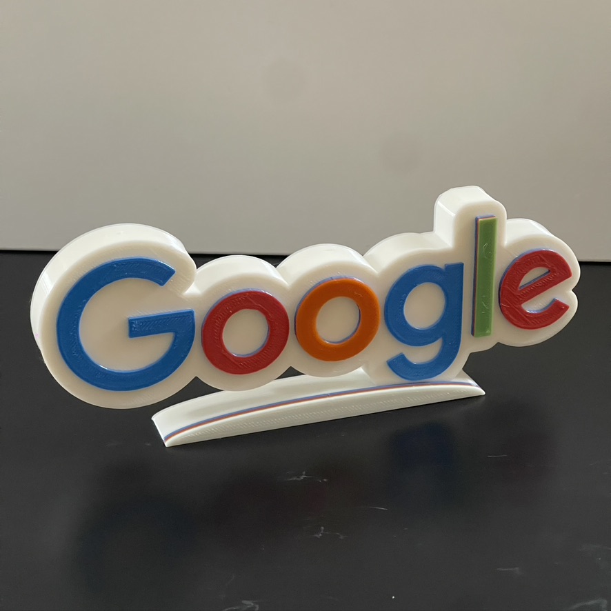 Google logo 3D printed plaque Ideal Autistic Autism ADHD Sensory Gift Google logo 3D printed plaque Ideal Autistic Autism ADHD Sensory Gift