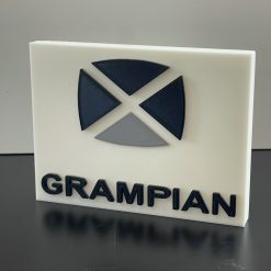Grampian Television TV 3D plaque Shelf / Desk Autistic Autism ADHD Sensory Gift