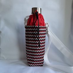 CHEVRONS PRINT water bottle carrier/holder + FREE BOTTLE