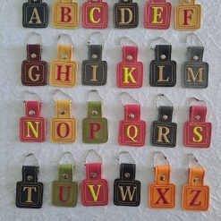 INITIAL LETTERS -  BAG TAGS KEYRINGS