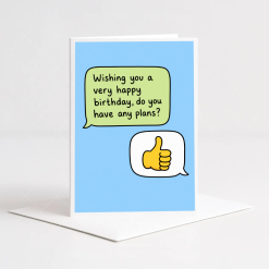 Birthday Text Message 5x7 Birthday Card