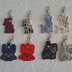 DOGS - KEYFOBS KEYRINGS  Assorted designs