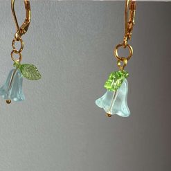 Delicate Flower Hoop Earrings – Handmade Floral Jewellery