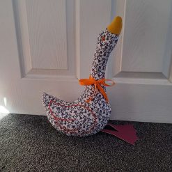 GLYNIS GOOSE DOORSTOP - Filled complete Door Stop - Floral