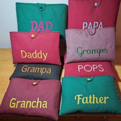 Book sleeve - FAMILY NAMES- Dad, Pops, Grampa etc