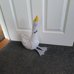 GWINN GOOSE DOORSTOP - Filled complete Door Stop - Grey sweatshirt