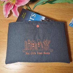 Book sleeve - HOT GIRLS READ - Grey
