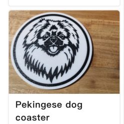 Dog Coasters Set off 4 plus Holder 51