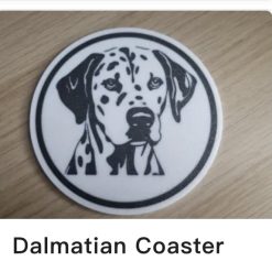Dog Coasters Set off 4 plus Holder 47
