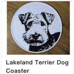 Dog Coasters Set off 4 plus Holder 50