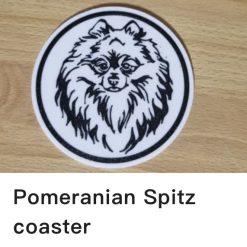 Dog Coasters Set off 4 plus Holder 59