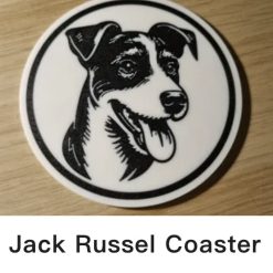 Dog Coasters Set off 4 plus Holder 58